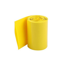 Kundenspezifische Gelb-Farben PVC-Hitze-Schrumpfschlauch für Zelle 18650